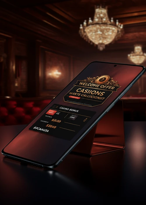 Vue d'ensemble de la page home de Frumzi Casino avec le bonus de bienvenue généreux et 200 tours gratuits.