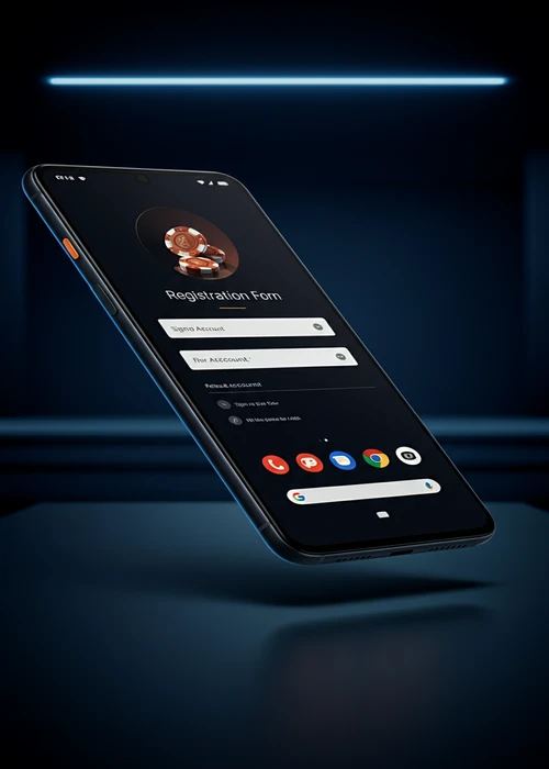 Capture d'écran détaillée du formulaire d'inscription du Frumzi Casino, mettant en évidence les étapes clés pour créer rapidement un compte.